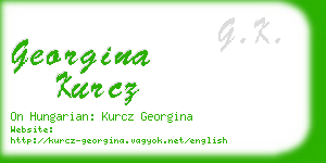 georgina kurcz business card